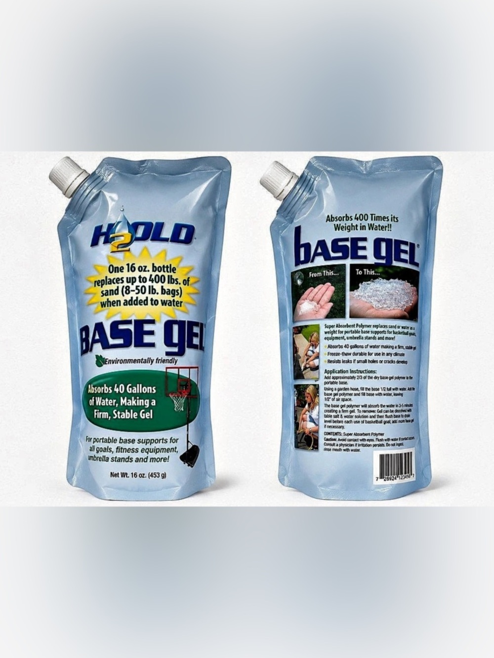 NWT H2OLD Base Gel Water-Absorbing Ballast